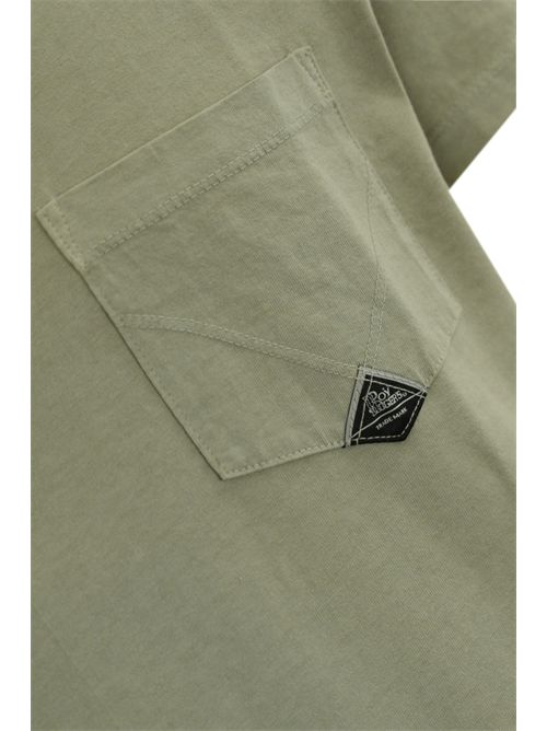 T-shirt Pocket in jersey Verde Roy Roger's | RRU90048CA160111C0352